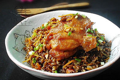 -鸡排红米焖饭