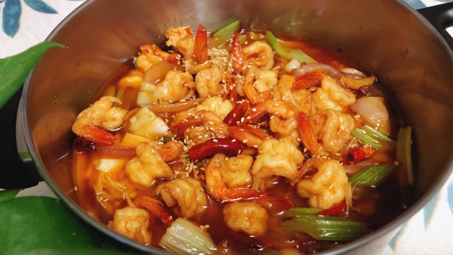 一锅好吃的「沸腾虾」改良版的做法