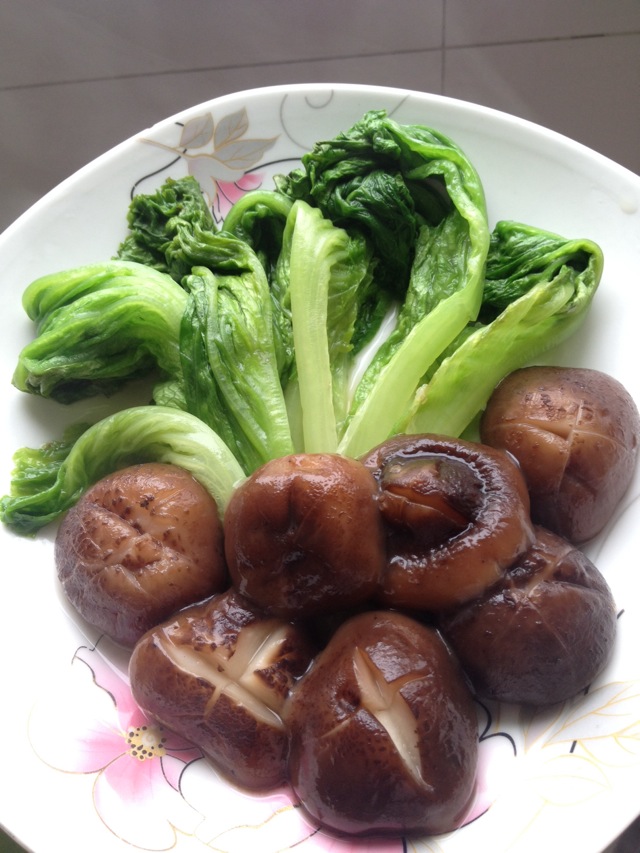 蚝油蘑菇生菜的做法图解4