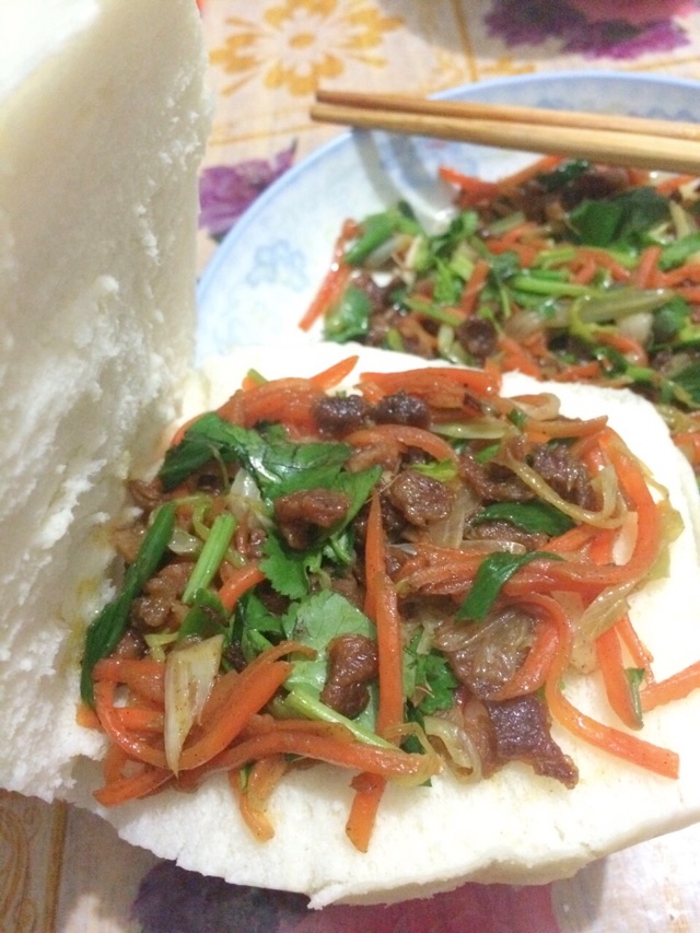 馒头版肉夹馍的做法图解15