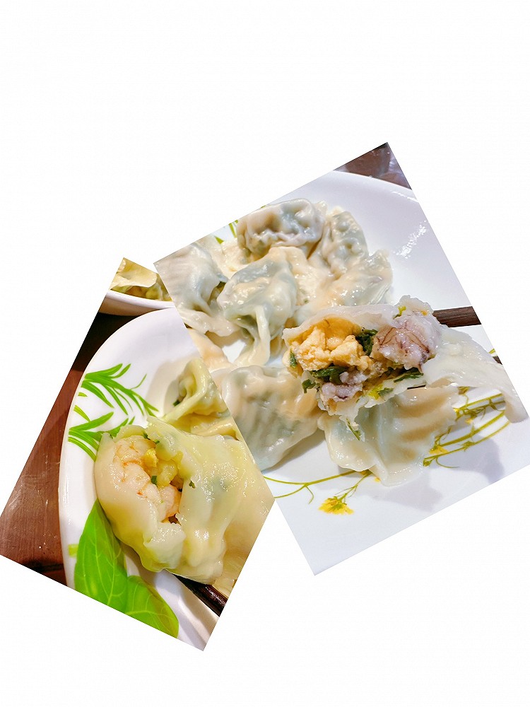 皮皮虾和虾仁双馅饺子的做法