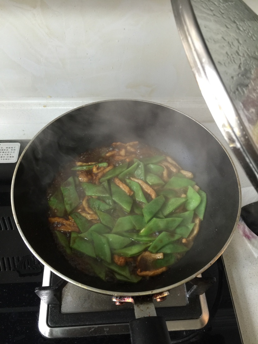 肉丝虾仁炒刀豆的做法图解5