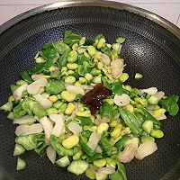 #15分钟周末菜#麻辣香肠炒南荠青椒…✨的做法图解5
