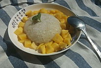 芒果椰汁糯米饭的做法