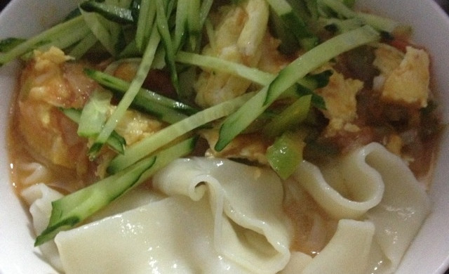 西红柿鸡蛋捞面