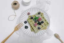 抹茶华夫饼#春日露营 易享“佳”味 #的做法