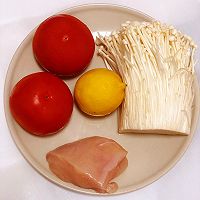 减脂养颜之番茄金针菇低脂肉的做法图解1