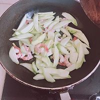 丝瓜炒甜虾的做法图解6