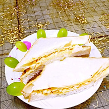 鸡蛋三明治#丘比沙拉汁#