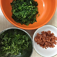 菠菜火腿粥的做法图解2