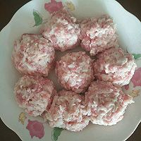 肉未莲藕丸子的做法图解4