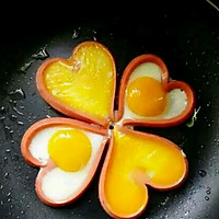 爱心火腿煎鸡蛋的做法图解7
