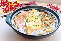 热乎乎的午餐肉肥牛豆腐锅的做法