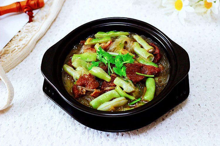 芸豆肉片炖粉条的做法