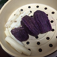 紫薯山药糕的做法图解1