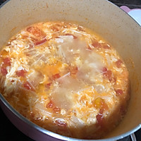 番茄金针菇蛋汤的做法图解8