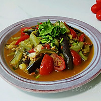 蒜香肉酱焖茄瓜的做法图解6