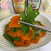 #黄河路美食#荷兰豆炒胡萝卜的做法图解10
