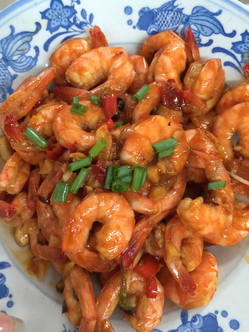 Spicy shrimps