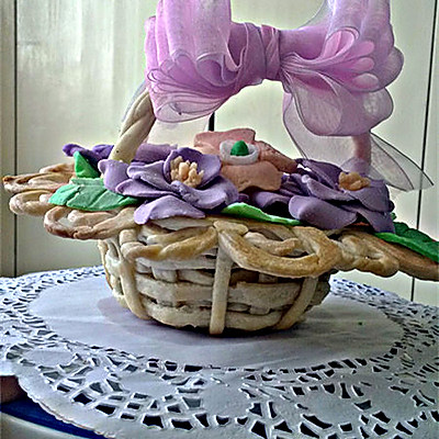 翻糖蛋糕：花篮里的花儿香“长帝烘焙节”
