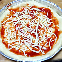 #安佳马苏里拉芝士挑战赛#好吃的火腿毛豆披萨的做法图解10