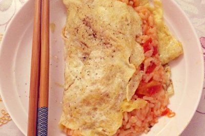 单人版番茄蛋包饭