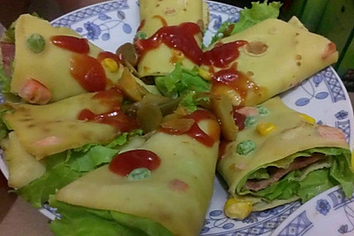 培根生菜煎饼