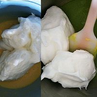 菠菜斑马纹酸奶蛋糕的做法图解4
