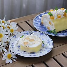黄桃千层蛋糕卷