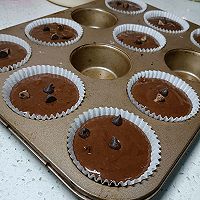 #金龙鱼橄调-橄想橄做#巧克力马芬蛋糕的做法图解5