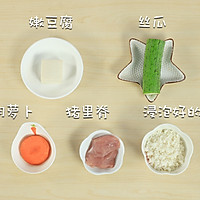 丝瓜豆腐粥的做法图解1