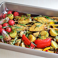 黑椒鸡翅烤蔬菜的做法图解7