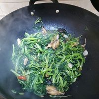 青菜炒香菇（简单）的做法图解8