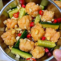 低卡减脂餐！清爽可口的凉拌黄瓜虾球的做法图解6