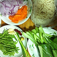 中西合璧——牛排炒面的做法图解1
