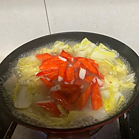 蟹柳白菜汤的做法图解6