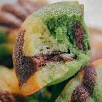 斑斓可可三色迷彩玛德琳的做法图解18