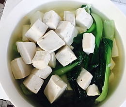 减肥餐—青菜豆腐的做法