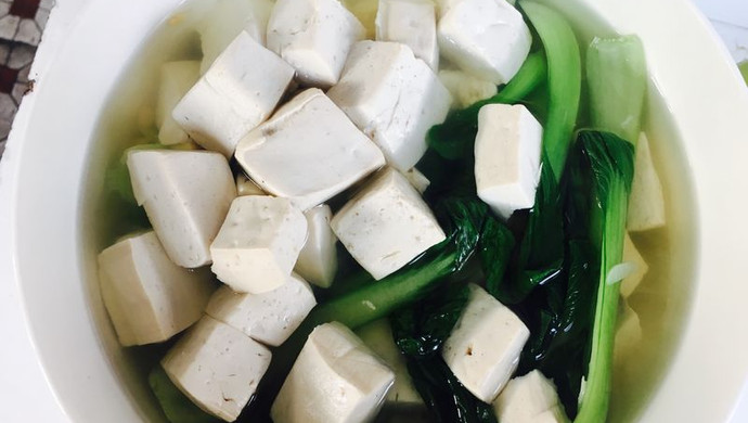 减肥餐—青菜豆腐