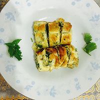 香菜鸡蛋卷的做法图解6