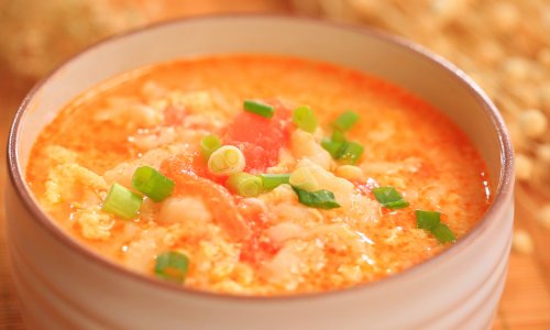 番茄鸡蛋疙瘩汤的做法