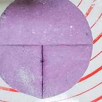 #憋在家里吃什么#紫薯贝壳馒头的做法图解5