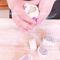 #豆果10周年生日快乐#松软香甜的紫薯牛奶香芋包的做法图解19