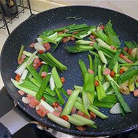 【一人食】豆腐炒蒜叶的做法图解4