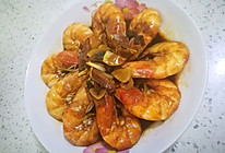酱汁南美白虾的做法