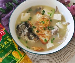 #万物生长 营养尝鲜#鱼头豆腐汤的做法