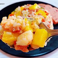 #换着花样吃早餐#菠萝虾仁炒饭的做法图解13