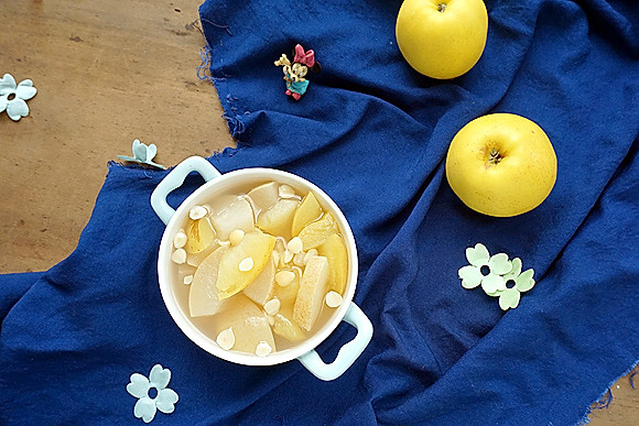 苹果雪梨杏仁生姜汤的做法