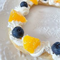 #安佳新年聚会食谱#香橙蓝莓花环蛋糕的做法图解1