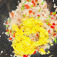 #夏至日，大口吃面#蒜苔肉末蛋炒饭的做法图解12